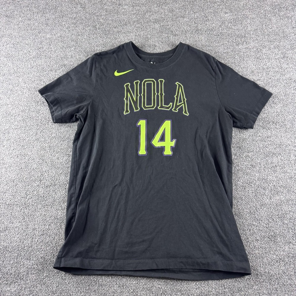 New Orleans Pelicans Shirt Mens L Black NBA Basketball Nike Ingram 14 Tee